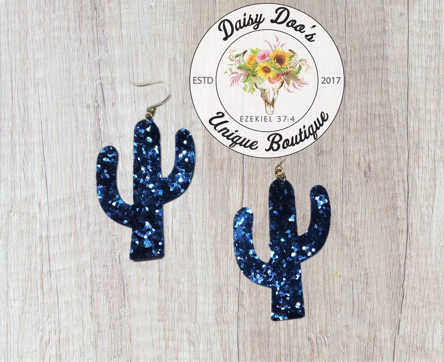 Sequin Cactus Earring