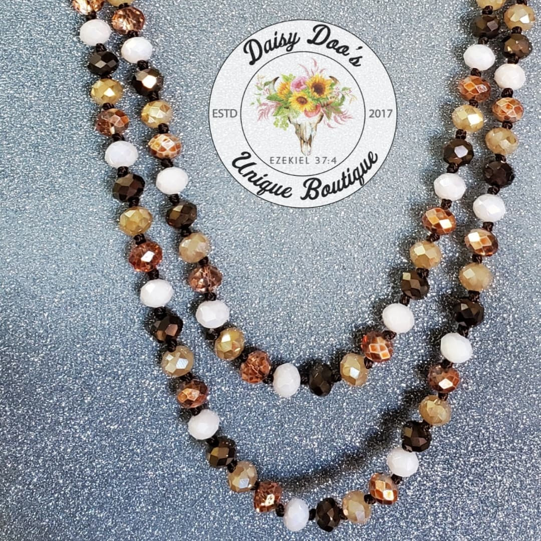 Mocha Mix Beaded Necklace