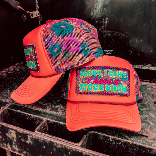 Sorry I Have a Stock Show Trucker Hat