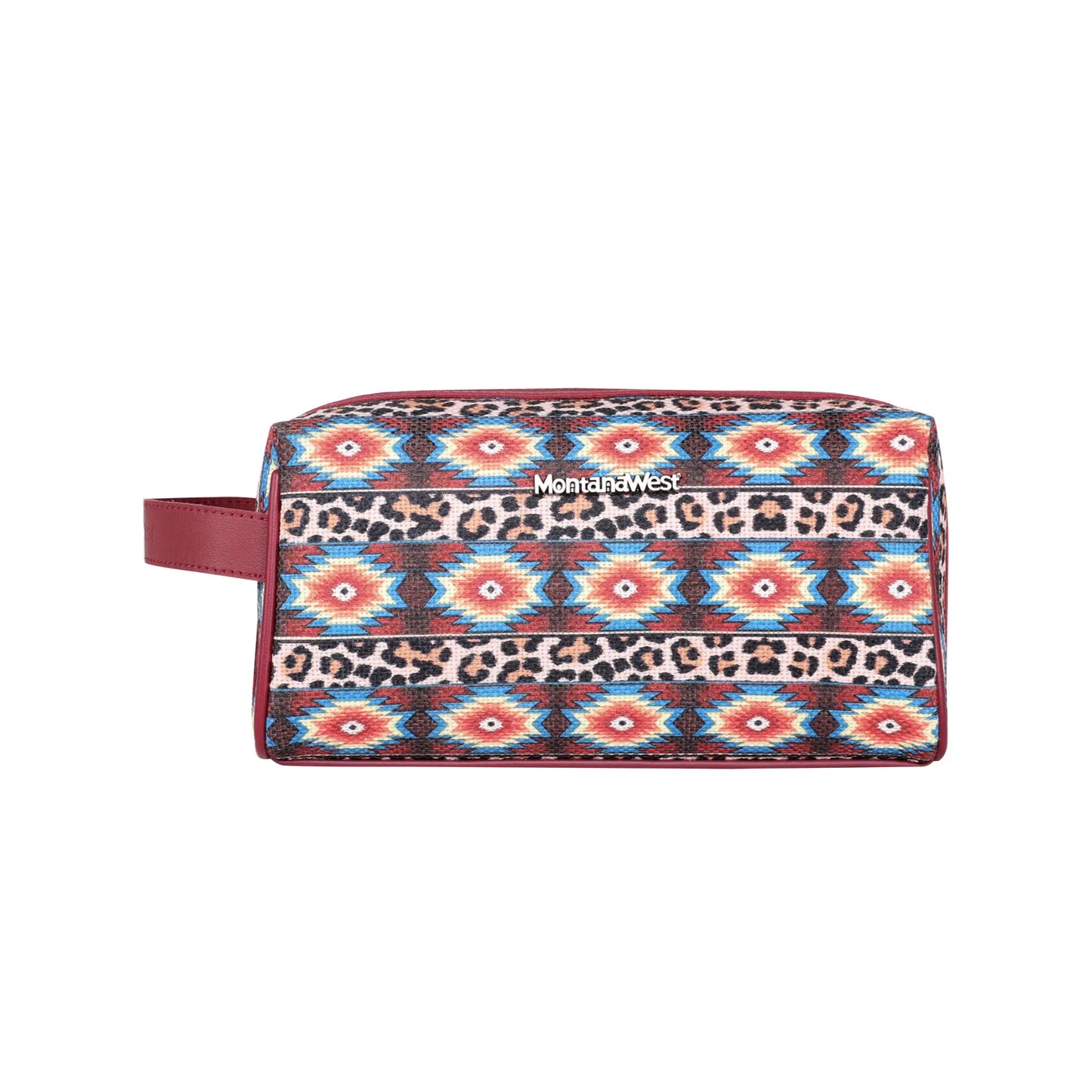 Leopard/Aztec Multi Purpose/Travel Pouch