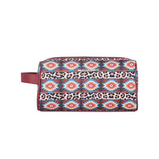 Leopard/Aztec Multi Purpose/Travel Pouch