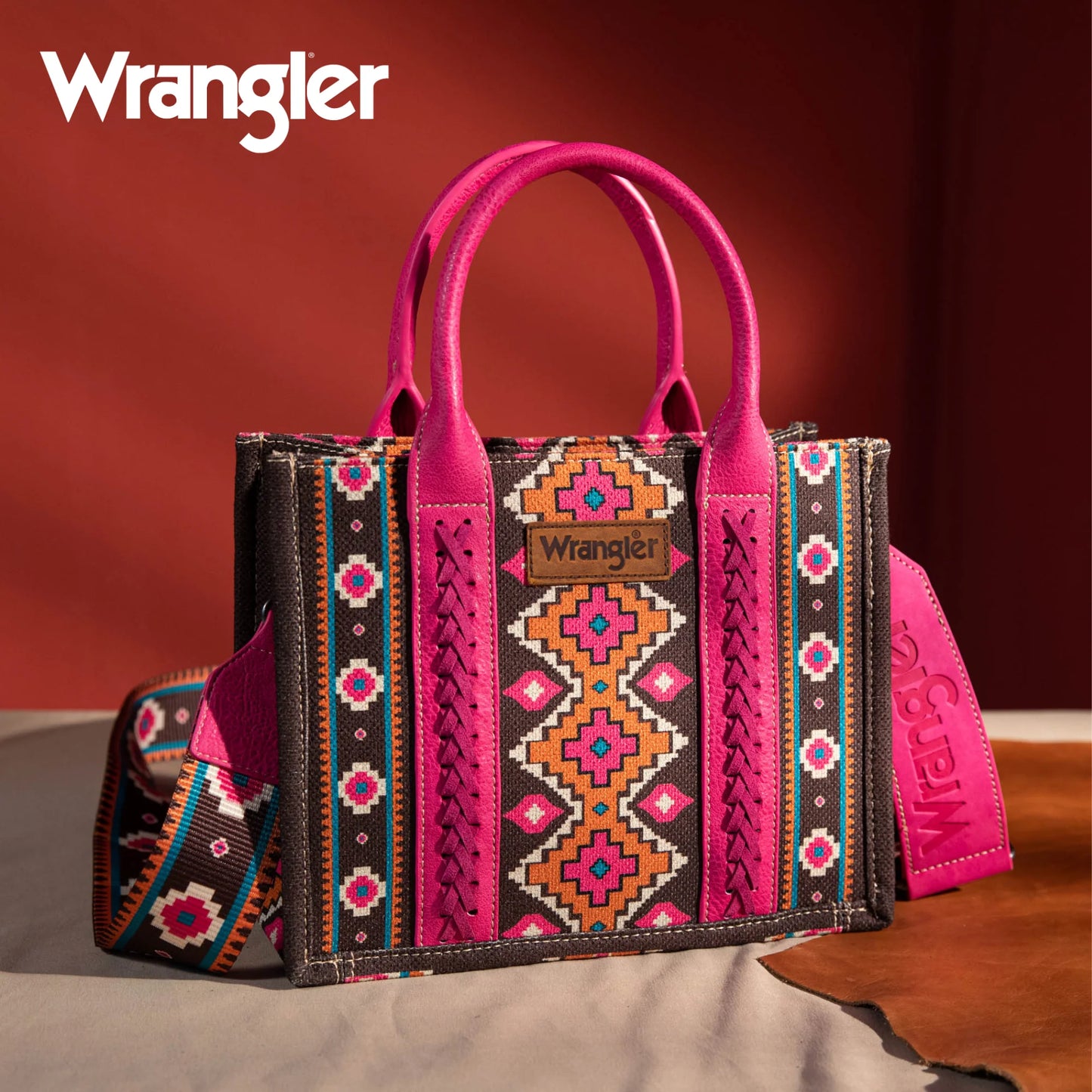 Wrangler Southwest Small Canvas Tote/Crossbody