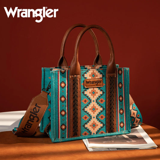 Wrangler Southwest Small Canvas Tote/Crossbody
