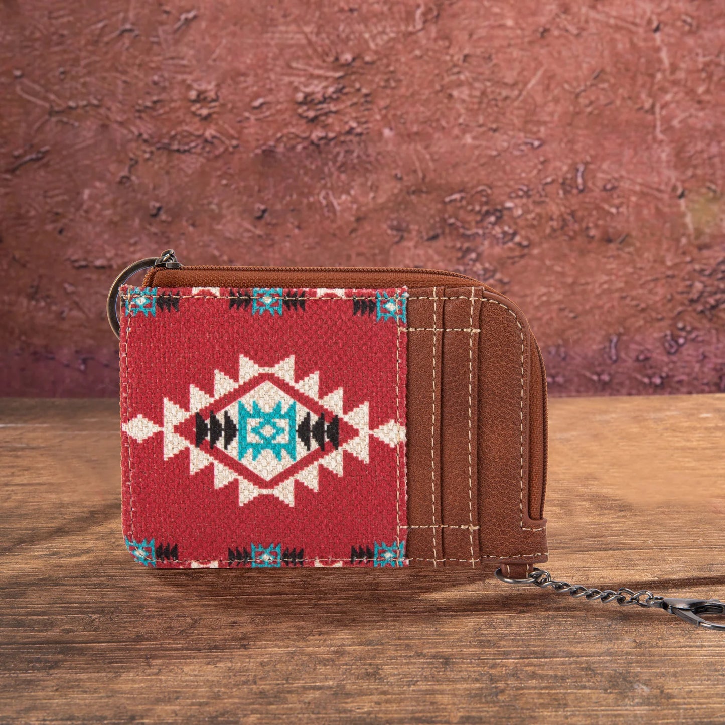 Wrangler Southwestern Mini Zip Wallet