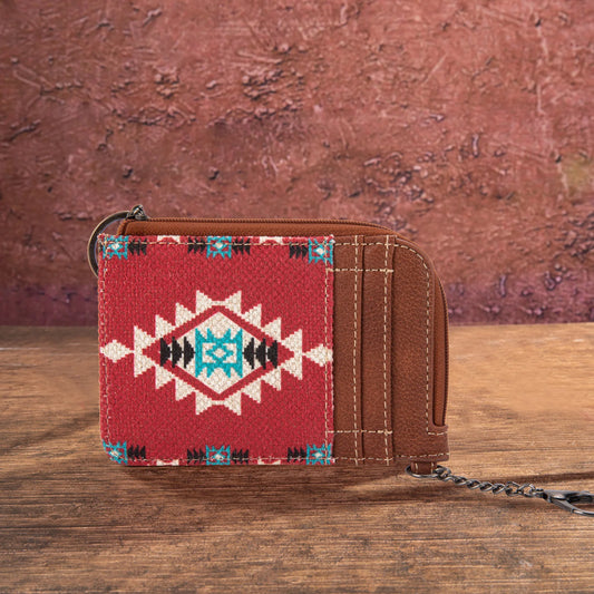 Wrangler Southwestern Mini Zip Wallet