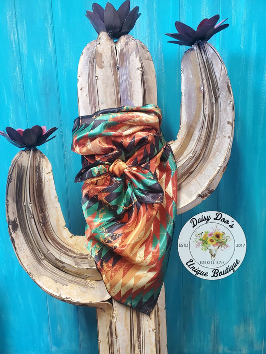 Autumn Aztec Wild Rag