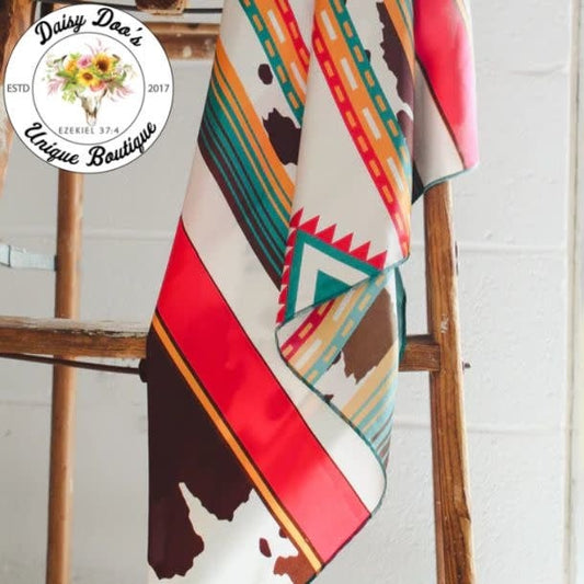 Conroe Cowprint Wild Rag