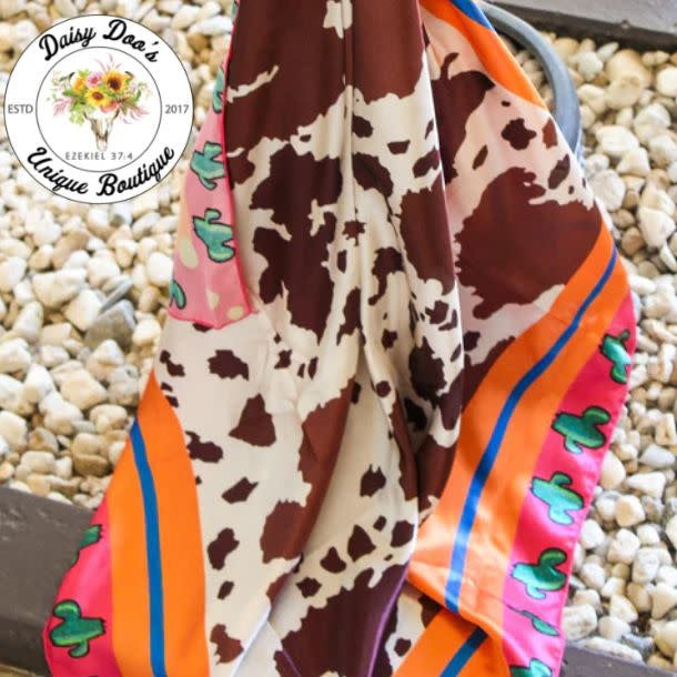 Cowhide Cactus Wild Rag
