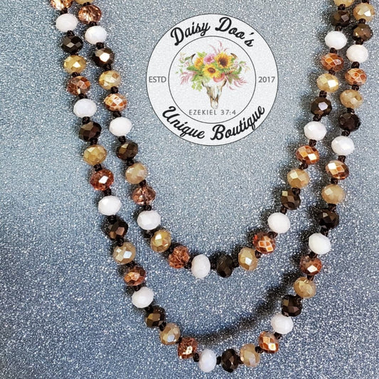Mocha Mix Beaded Necklace