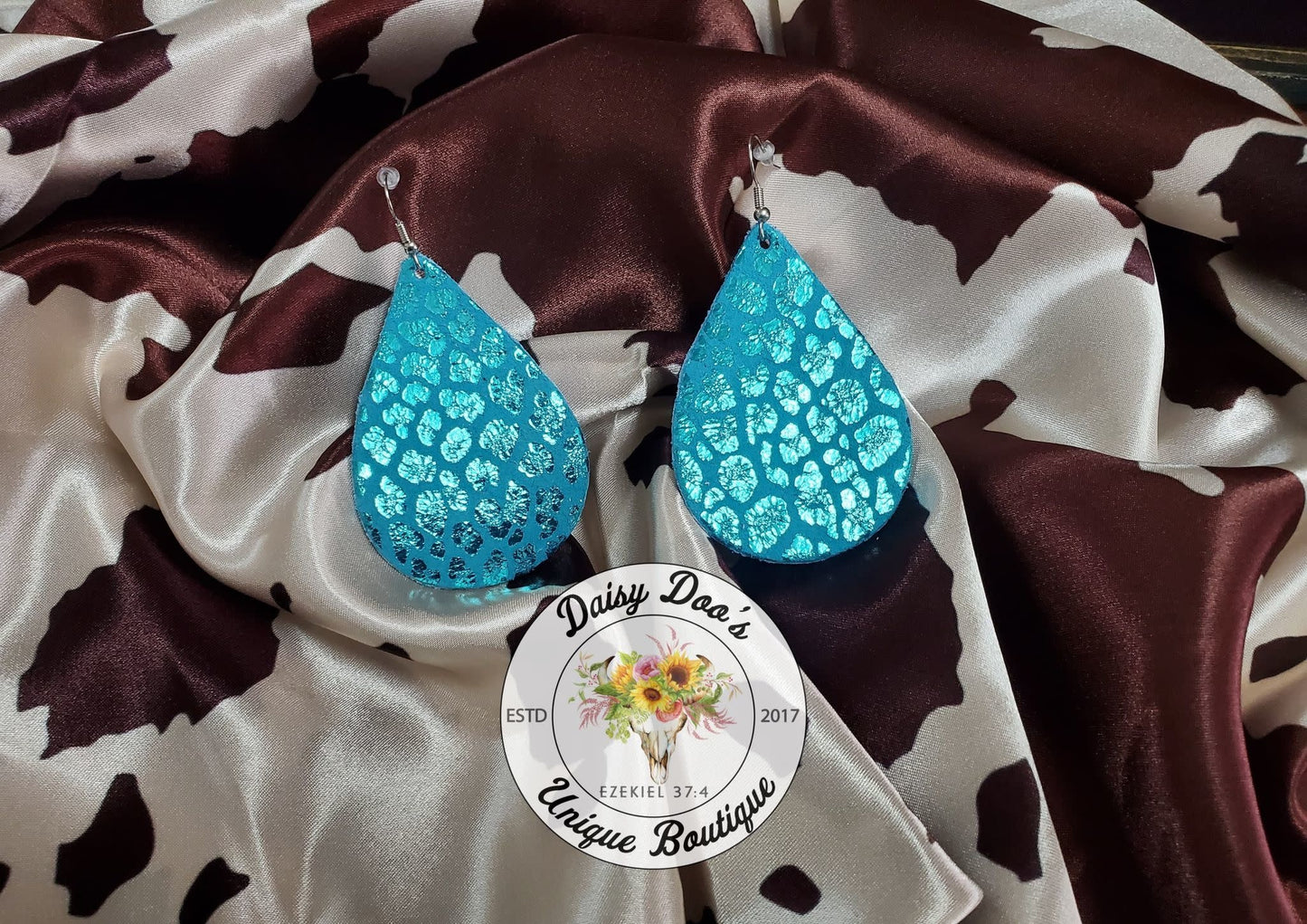 Snow Leopard Earrings