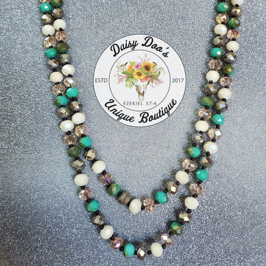 Turquoise Dreams Beaded Necklace
