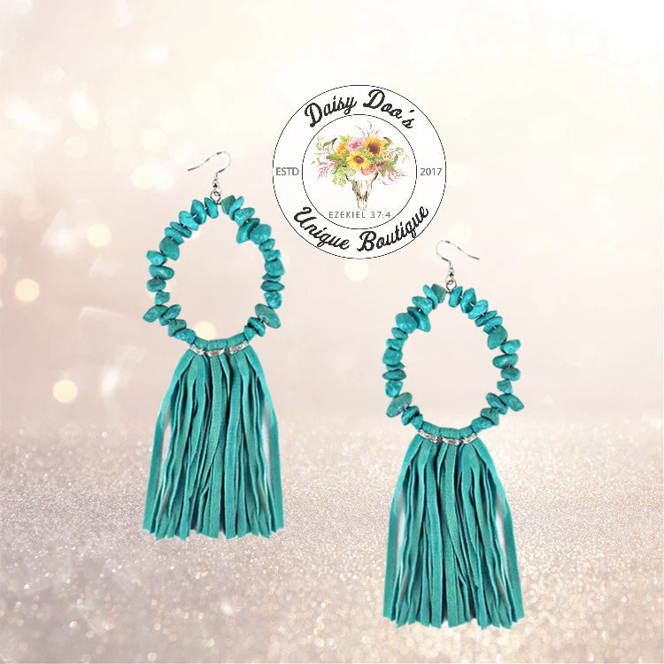 Suede Tassel Earrings