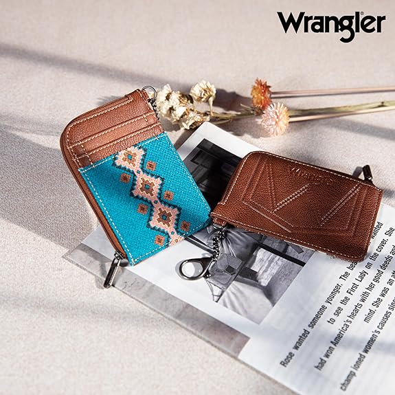 Wrangler Southwestern Mini Zip Wallet