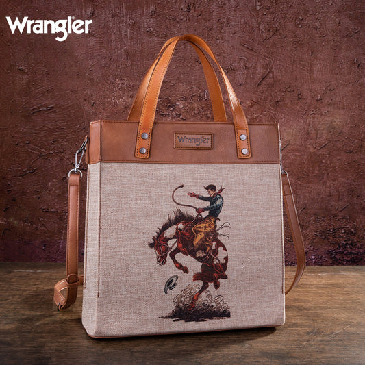 Wrangler Bronc Canvas Tote/Crossbody